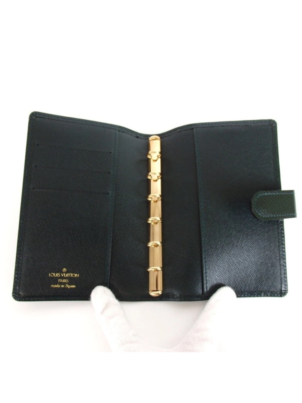 Louis Vuitton Dark Grn Taiga PM Organizer Agenda/passport holder EUC - Picture 6 of 13